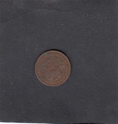 Beschrijving: 1 Cent WILHELMINA